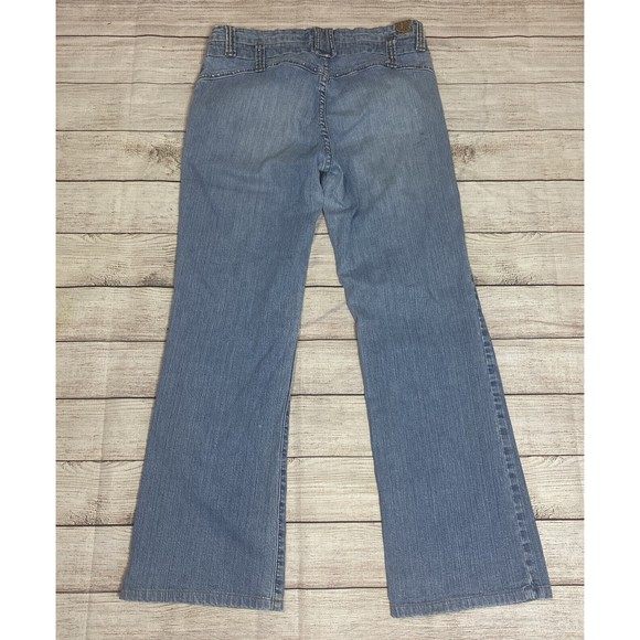 Y2k C’est TOI Woman Low Rise Jeans American Sz 9 Crystal Cotton Spandex - Picture 2 of 13